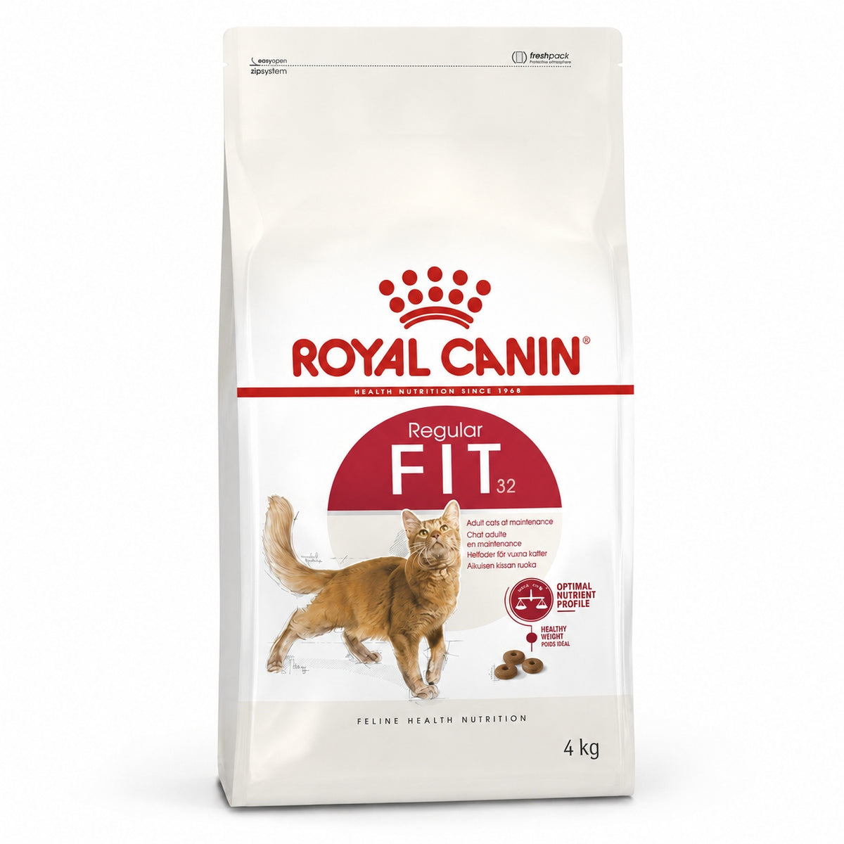 Royal Canin Fit – Croquettes pour Chat Adulte (400 g / 2 kg / 4 kg / 10 kg)