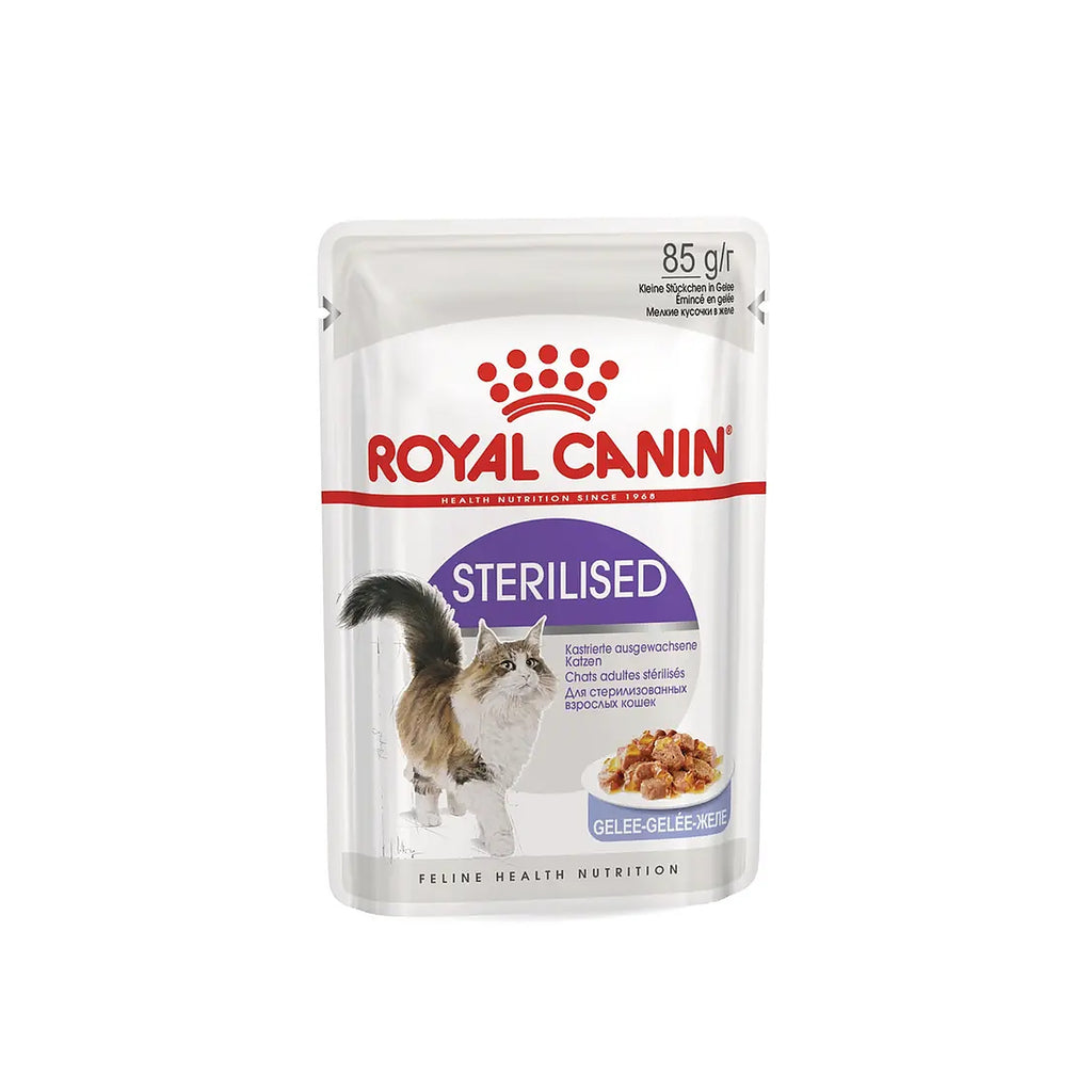 Royal Canin Sterilised en Gelée – Pâtée pour Chat Adulte Stérilisé - à l'Unité ou en Pack de 12pcs