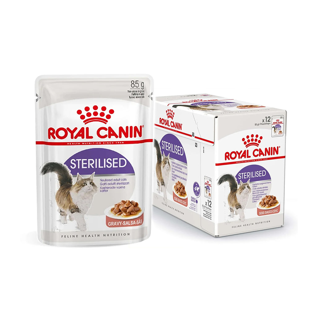 Royal Canin Sterilised en Gelée – Pâtée pour Chat Adulte Stérilisé - à l'Unité ou en Pack de 12pcs