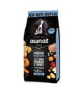طعام Ownat Ultra Maxi Junior للكلاب بالدجاج والديك الرومي الطازج (12 كجم)